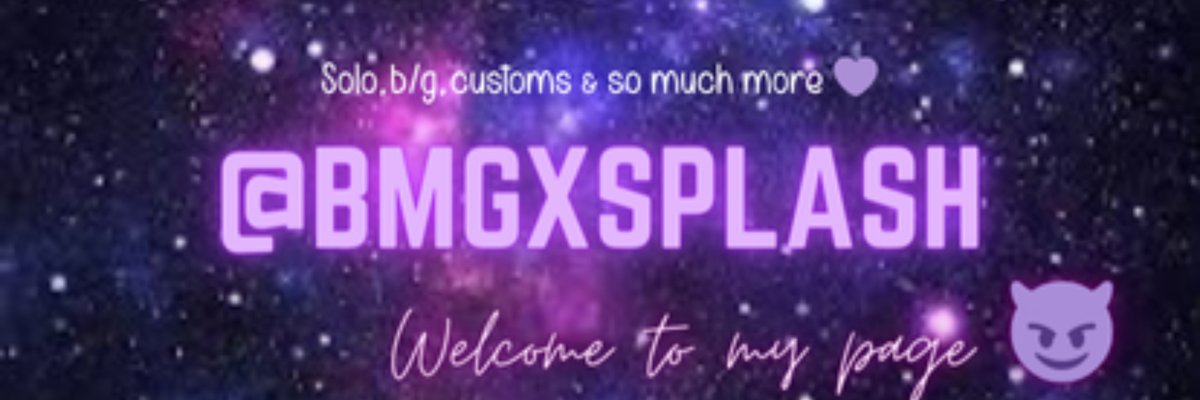 Bmgxsplash💜 cover