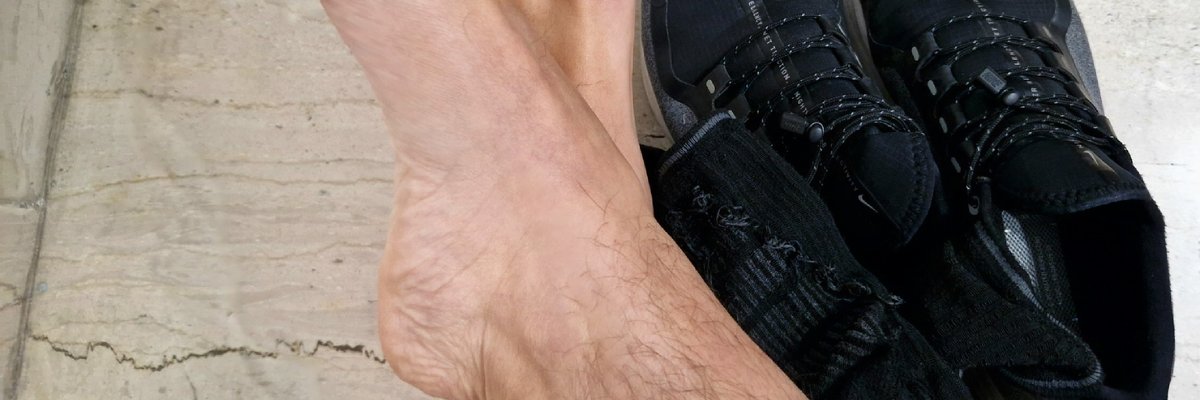 Nick's hairy feet... cover