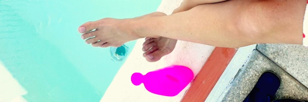 Shy Girl Shows Feet cover